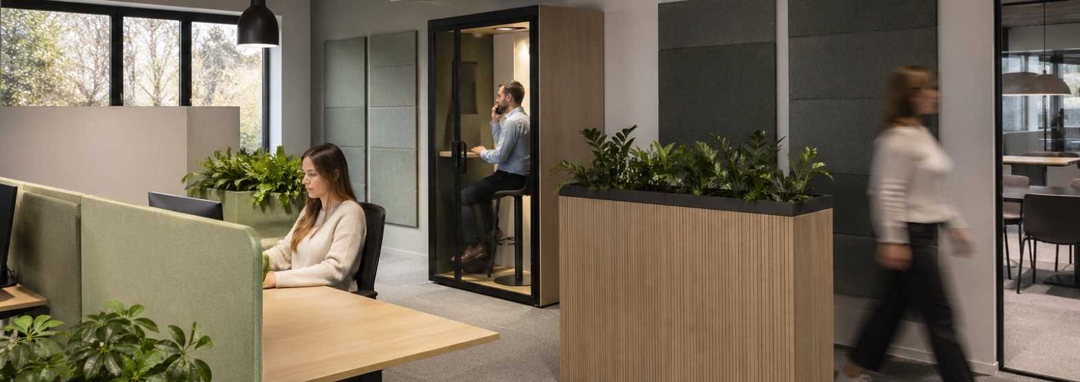 Mobilier acoustique de bureau